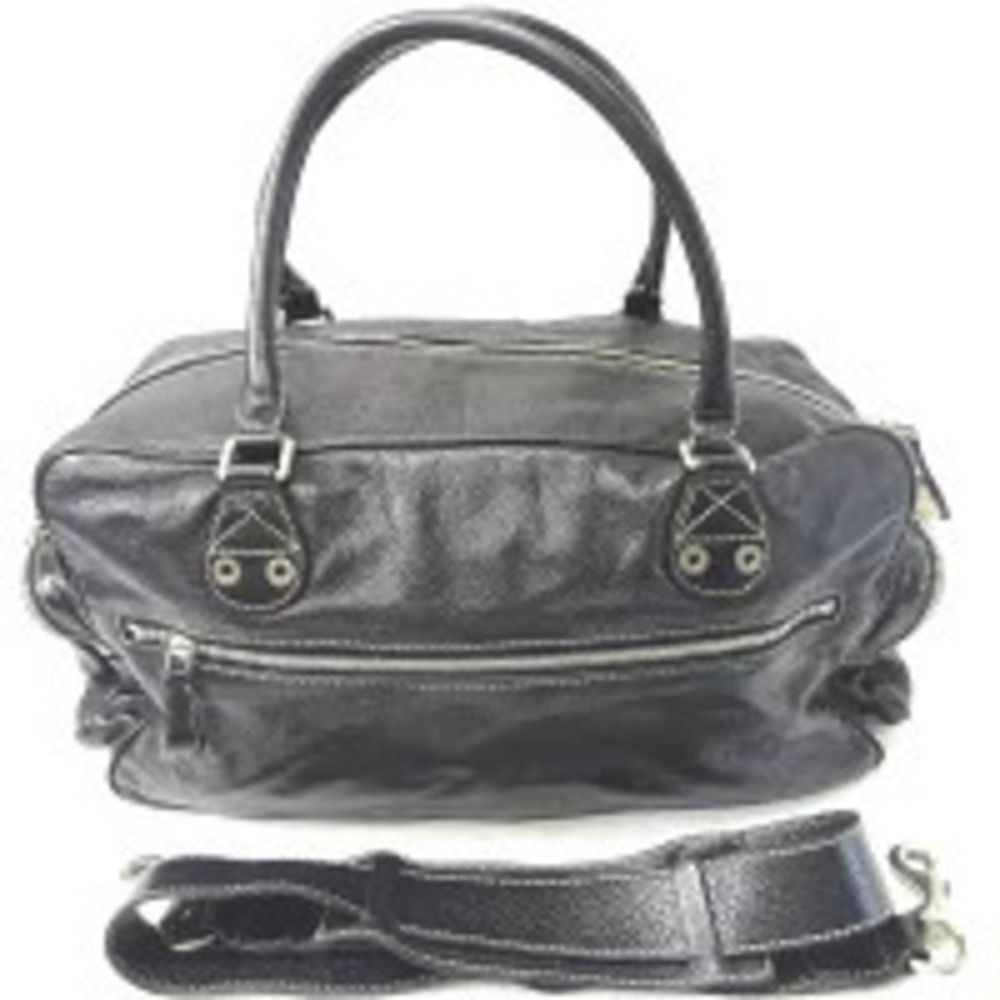 Gucci Boston Black Leather Bag Travel